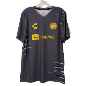 Charly Dorados de Sinaloa Mexico Futbol Jersey Soccer Gray Coppel sz L $70 EUC!